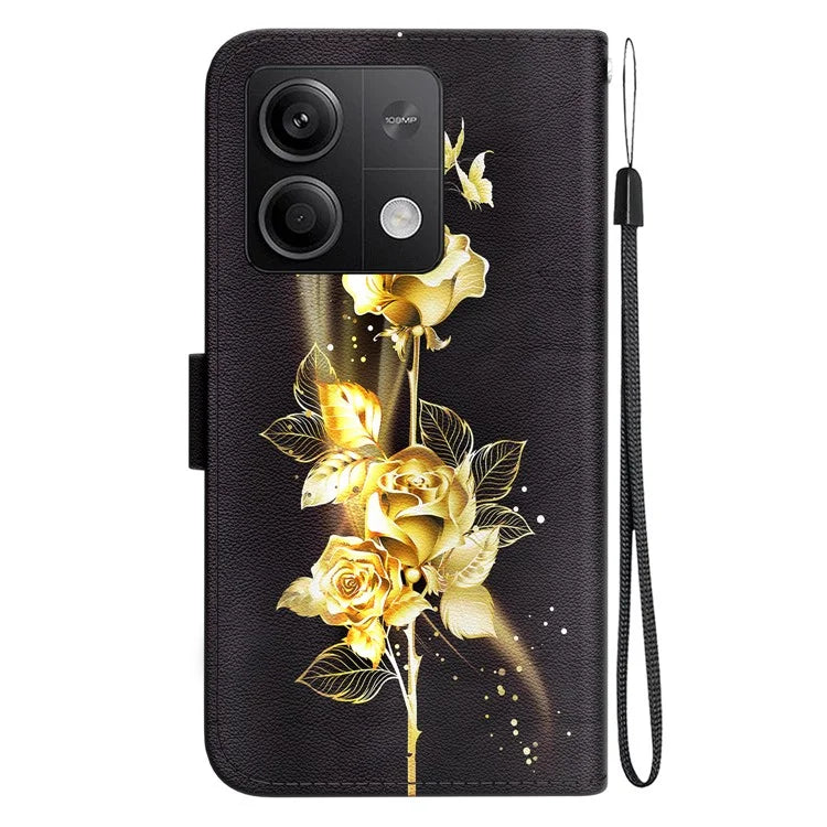 For Xiaomi Redmi Note 13 5G (China) / Note 13 5G Leather Case Pattern Printing Wallet Cover