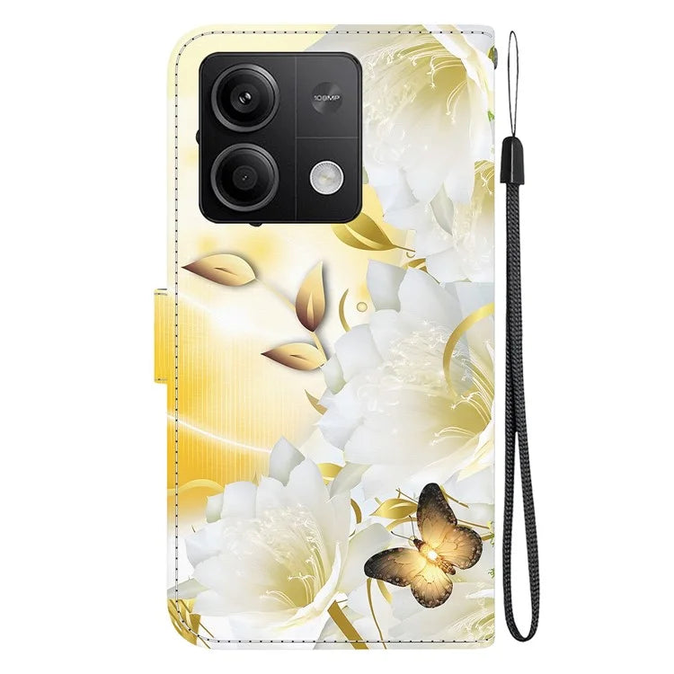 For Xiaomi Redmi Note 13 5G (China) / Note 13 5G Leather Case Pattern Printing Wallet Cover