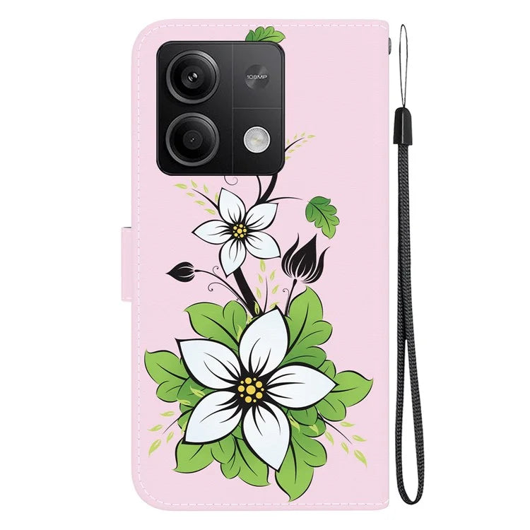 For Xiaomi Redmi Note 13 5G (China) / Note 13 5G Leather Case Pattern Printing Wallet Cover