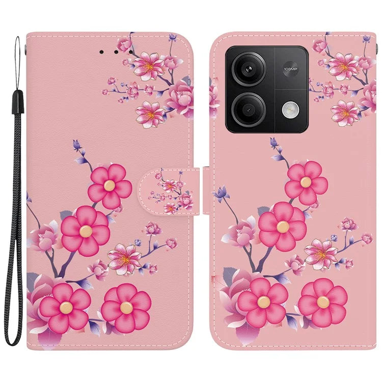 For Xiaomi Redmi Note 13 5G (China) / Note 13 5G Leather Case Pattern Printing Wallet Cover