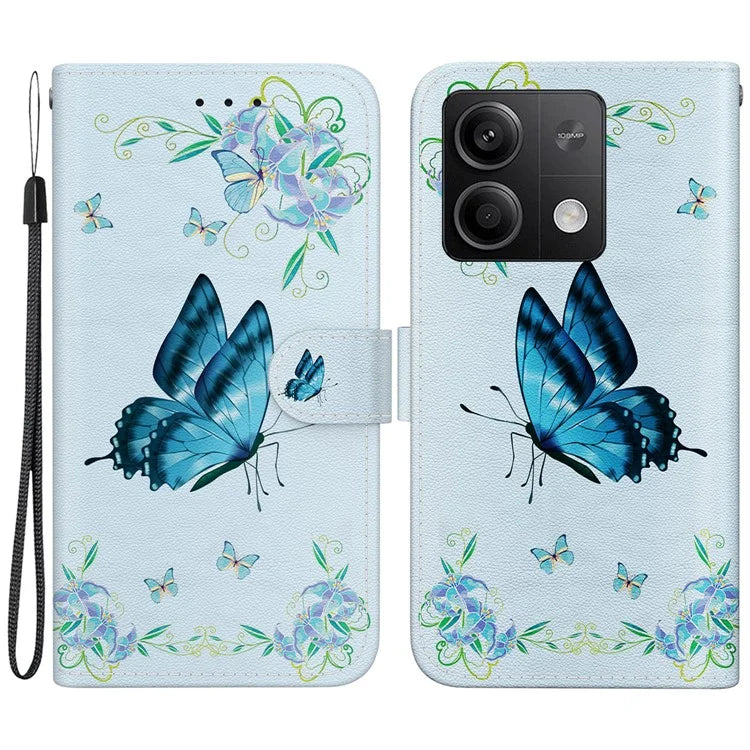 For Xiaomi Redmi Note 13 5G (China) / Note 13 5G Leather Case Pattern Printing Wallet Cover