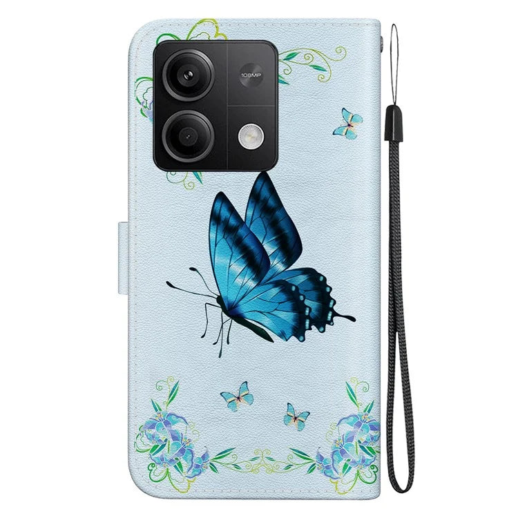 For Xiaomi Redmi Note 13 5G (China) / Note 13 5G Leather Case Pattern Printing Wallet Cover