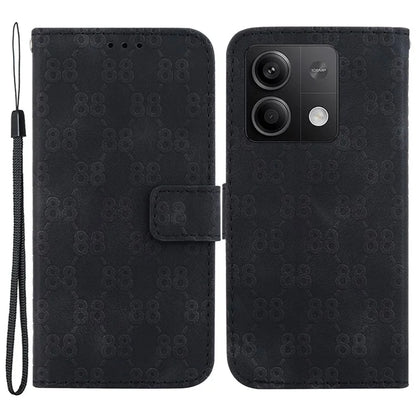 For Xiaomi Redmi Note 13 5G / Note 13 5G (China) Leather Case Double 8-Shape Phone Cover