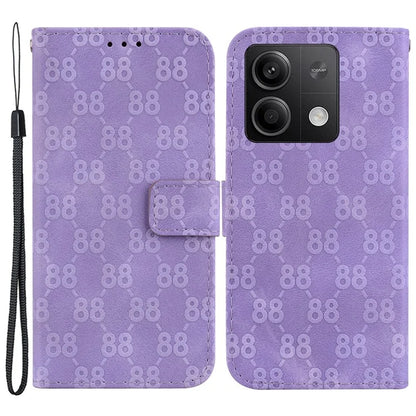 For Xiaomi Redmi Note 13 5G / Note 13 5G (China) Leather Case Double 8-Shape Phone Cover