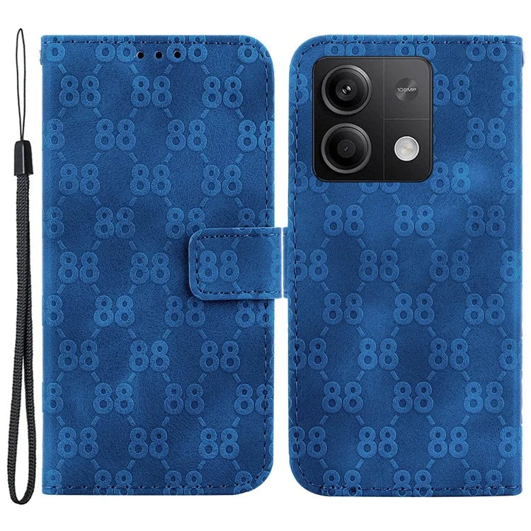For Xiaomi Redmi Note 13 5G / Note 13 5G (China) Leather Case Double 8-Shape Phone Cover