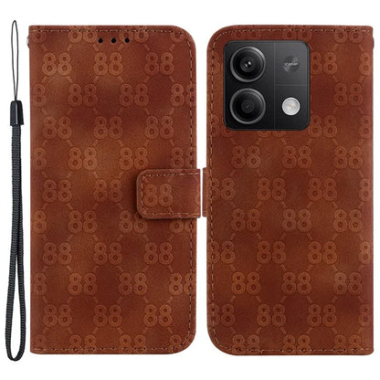 For Xiaomi Redmi Note 13 5G / Note 13 5G (China) Leather Case Double 8-Shape Phone Cover