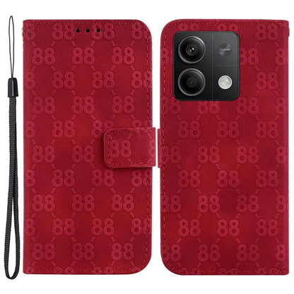 For Xiaomi Redmi Note 13 5G / Note 13 5G (China) Leather Case Double 8-Shape Phone Cover
