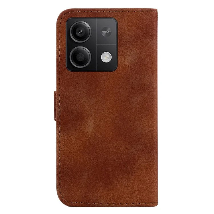 For Xiaomi Redmi Note 13 5G / Note 13 5G (China) Case Stand Wallet Leather Cover 7-Shape Pattern