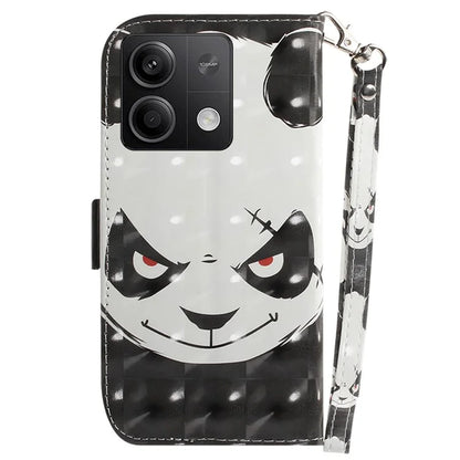 For Xiaomi Redmi Note 13 5G / Note 13 5G (China) Case 3D Pattern Print Leather Cover with Strap