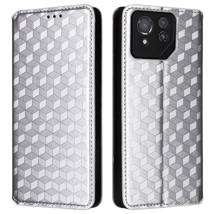 For Asus ROG Phone 8 Pro 5G / 8 5G Wallet Case Leather Magnetic Auto Closing Imprint Cover