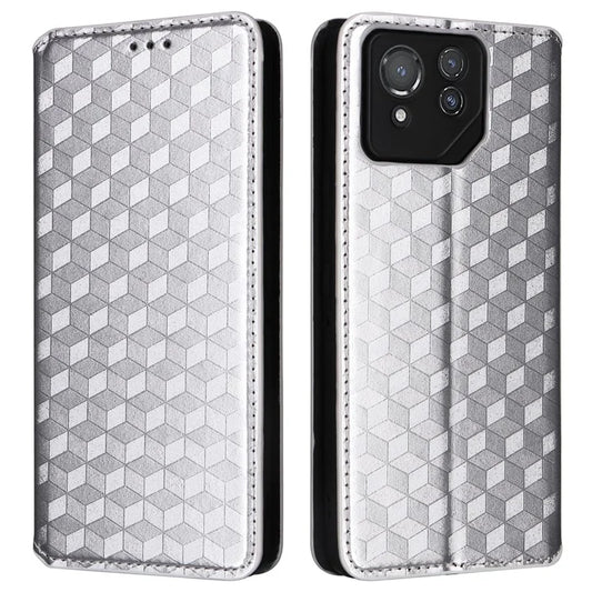 For Asus ROG Phone 8 Pro 5G / 8 5G Wallet Case Leather Magnetic Auto Closing Imprint Cover