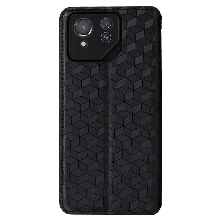 For Asus ROG Phone 8 Pro 5G / 8 5G Wallet Case Leather Magnetic Auto Closing Imprint Cover