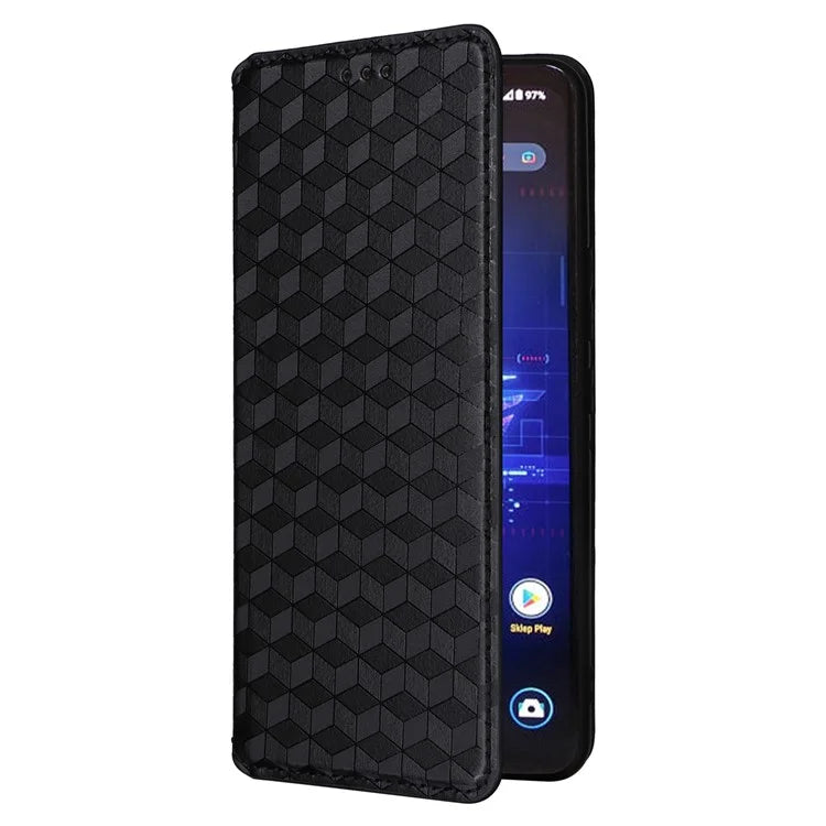 For Asus ROG Phone 8 Pro 5G / 8 5G Wallet Case Leather Magnetic Auto Closing Imprint Cover