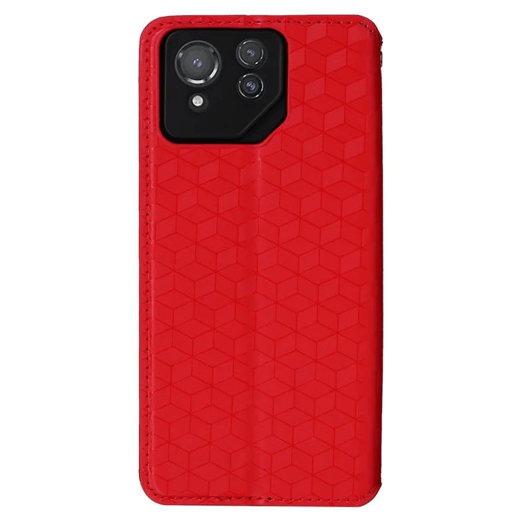 For Asus ROG Phone 8 Pro 5G / 8 5G Wallet Case Leather Magnetic Auto Closing Imprint Cover