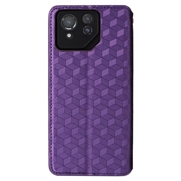For Asus ROG Phone 8 Pro 5G / 8 5G Wallet Case Leather Magnetic Auto Closing Imprint Cover