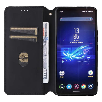 For Asus ROG Phone 8 Pro 5G / 8 5G Wallet Case Leather Magnetic Auto Closing Imprint Cover