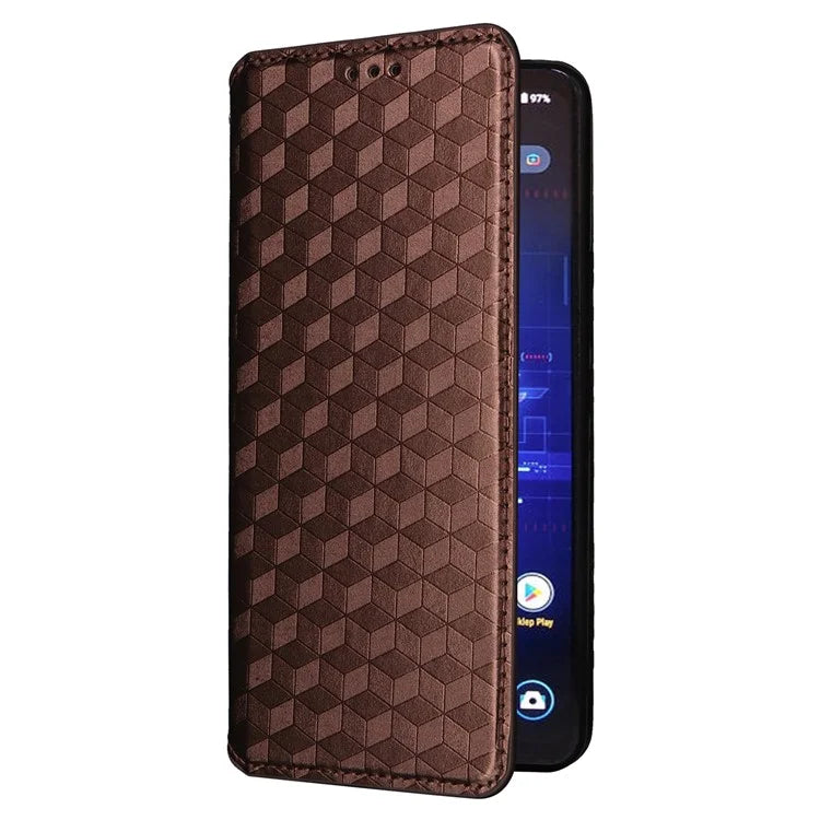 For Asus ROG Phone 8 Pro 5G / 8 5G Wallet Case Leather Magnetic Auto Closing Imprint Cover
