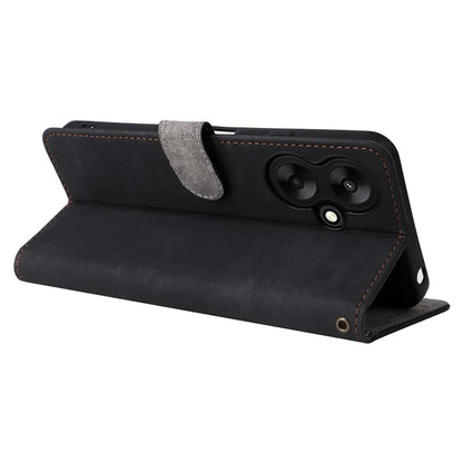 For Xiaomi Redmi 13C 5G / Redmi 13R 5G / Poco M6 5G Case RFID Blocking Leather Phone Shell with Wrist Strap