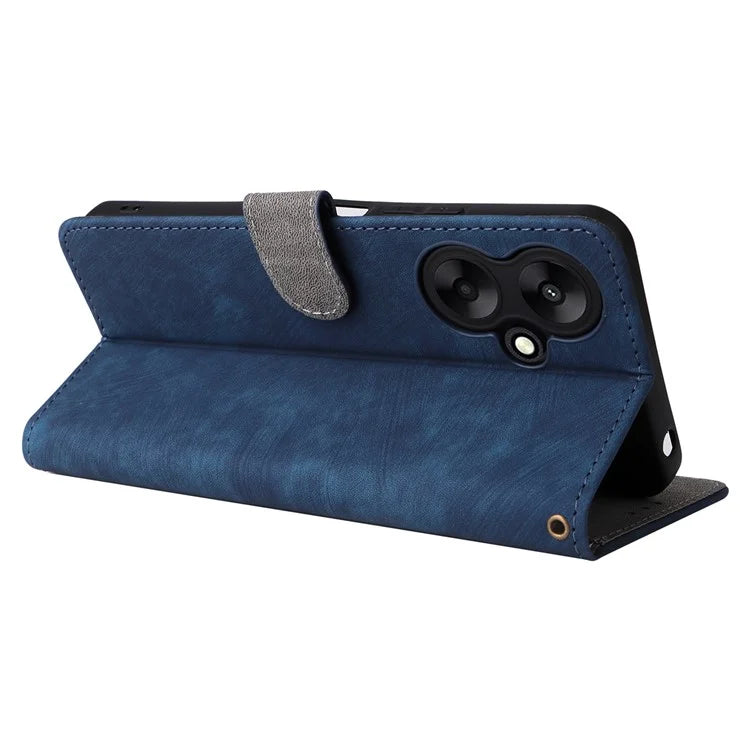 For Xiaomi Redmi 13C 5G / Redmi 13R 5G / Poco M6 5G Case RFID Blocking Leather Phone Shell with Wrist Strap