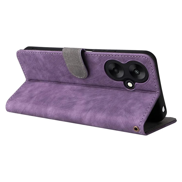 For Xiaomi Redmi 13C 5G / Redmi 13R 5G / Poco M6 5G Case RFID Blocking Leather Phone Shell with Wrist Strap