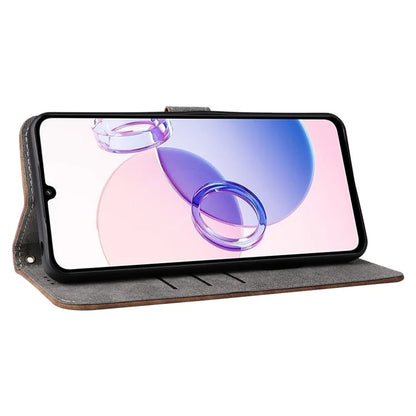 For Xiaomi Redmi 13C 5G / Redmi 13R 5G / Poco M6 5G Case RFID Blocking Leather Phone Shell with Wrist Strap