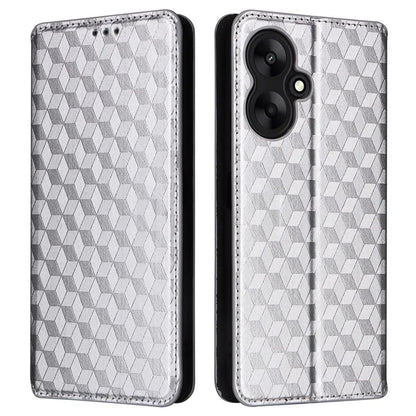 For Xiaomi Redmi 13C 5G / Redmi 13R 5G / Poco M6 5G Magnetic Phone Case Imprinted Rhombus Cover