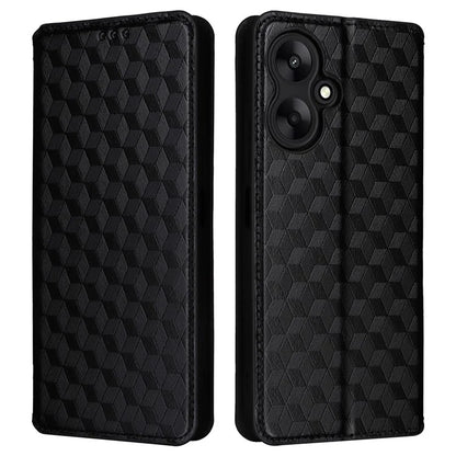 For Xiaomi Redmi 13C 5G / Redmi 13R 5G / Poco M6 5G Magnetic Phone Case Imprinted Rhombus Cover