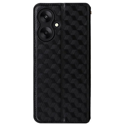 For Xiaomi Redmi 13C 5G / Redmi 13R 5G / Poco M6 5G Magnetic Phone Case Imprinted Rhombus Cover
