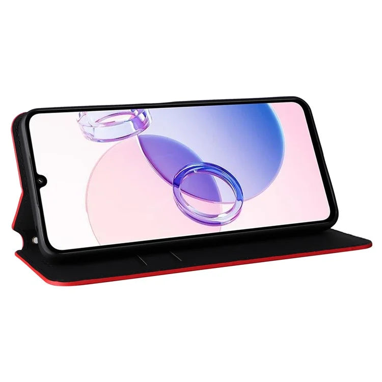 For Xiaomi Redmi 13C 5G / Redmi 13R 5G / Poco M6 5G Magnetic Phone Case Imprinted Rhombus Cover