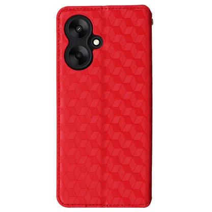 For Xiaomi Redmi 13C 5G / Redmi 13R 5G / Poco M6 5G Magnetic Phone Case Imprinted Rhombus Cover