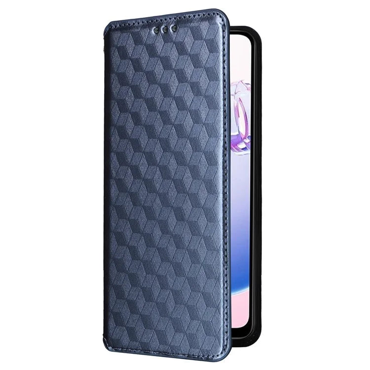 For Xiaomi Redmi 13C 5G / Redmi 13R 5G / Poco M6 5G Magnetic Phone Case Imprinted Rhombus Cover