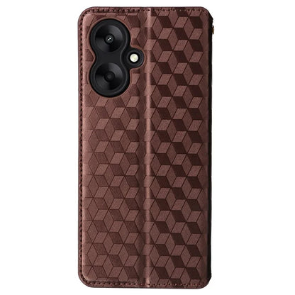 For Xiaomi Redmi 13C 5G / Redmi 13R 5G / Poco M6 5G Magnetic Phone Case Imprinted Rhombus Cover