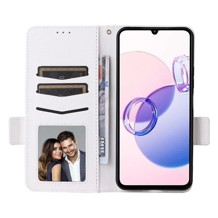 For Xiaomi Redmi 13C 5G / Redmi 13R 5G / Poco M6 5G Case with Wrist Strap Leather Cell Phone Cover