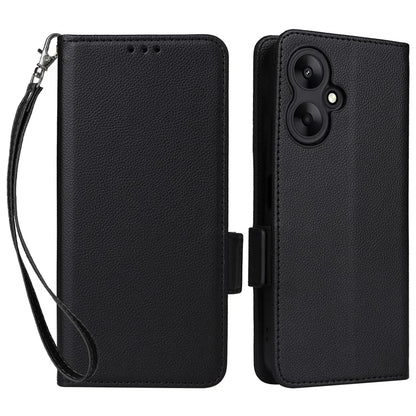For Xiaomi Redmi 13C 5G / Redmi 13R 5G / Poco M6 5G Case with Wrist Strap Leather Cell Phone Cover