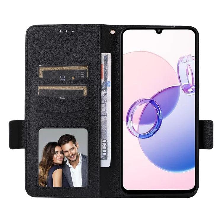 For Xiaomi Redmi 13C 5G / Redmi 13R 5G / Poco M6 5G Case with Wrist Strap Leather Cell Phone Cover