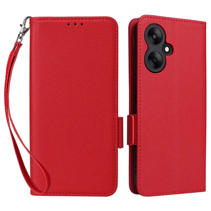 For Xiaomi Redmi 13C 5G / Redmi 13R 5G / Poco M6 5G Case with Wrist Strap Leather Cell Phone Cover