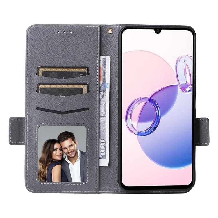 For Xiaomi Redmi 13C 5G / Redmi 13R 5G / Poco M6 5G Case with Wrist Strap Leather Cell Phone Cover