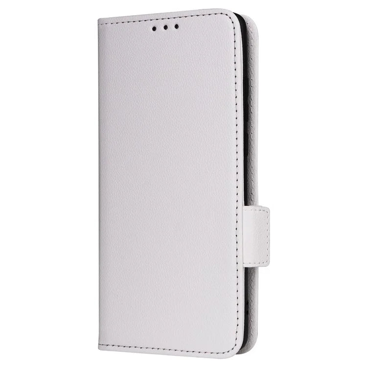 For OnePlus Ace 3 5G / 12R 5G Phone Case Leather Litchi Texture Cover with Wrist Strap