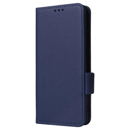 For OnePlus Ace 3 5G / 12R 5G Phone Case Leather Litchi Texture Cover with Wrist Strap