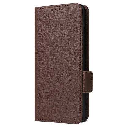 For OnePlus Ace 3 5G / 12R 5G Phone Case Leather Litchi Texture Cover with Wrist Strap