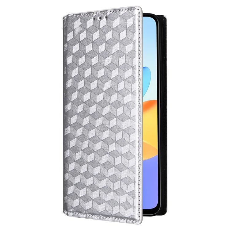For Honor X7b 4G / Play 50 Plus 5G / Play 8T 5G Case Rhombus Pattern Automatic Closing Protective Cover