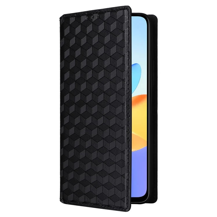 For Honor X7b 4G / Play 50 Plus 5G / Play 8T 5G Case Rhombus Pattern Automatic Closing Protective Cover