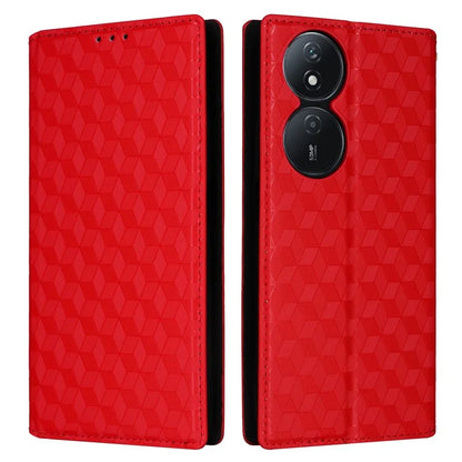 For Honor X7b 4G / Play 50 Plus 5G / Play 8T 5G Case Rhombus Pattern Automatic Closing Protective Cover