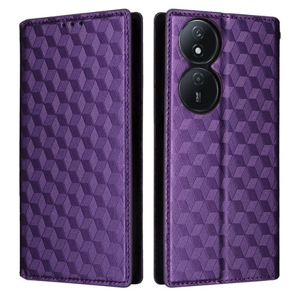 For Honor X7b 4G / Play 50 Plus 5G / Play 8T 5G Case Rhombus Pattern Automatic Closing Protective Cover