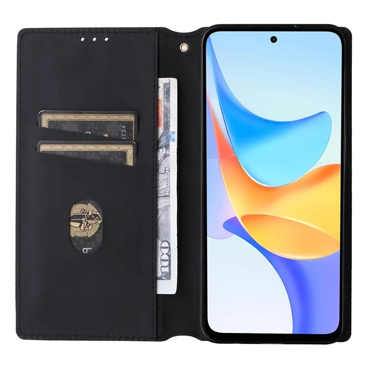 For Honor X7b 4G / Play 50 Plus 5G / Play 8T 5G Case Rhombus Pattern Automatic Closing Protective Cover