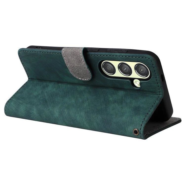 For Samsung Galaxy S24 Wallet Case RFID Blocking Phone Cover with Wrist Strap