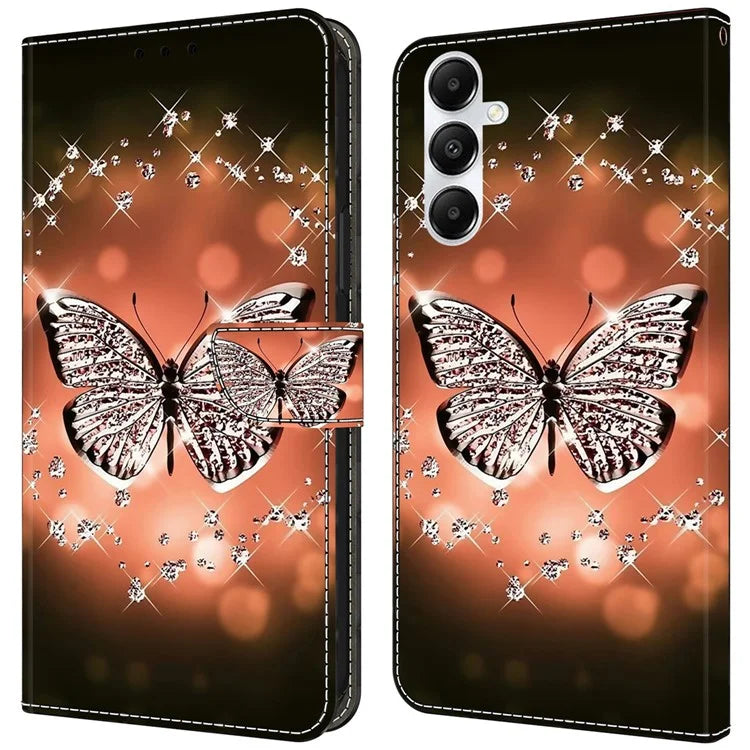 For Samsung Galaxy A35 5G Magnetic Case 3D Pattern Printing Leather Phone Protector