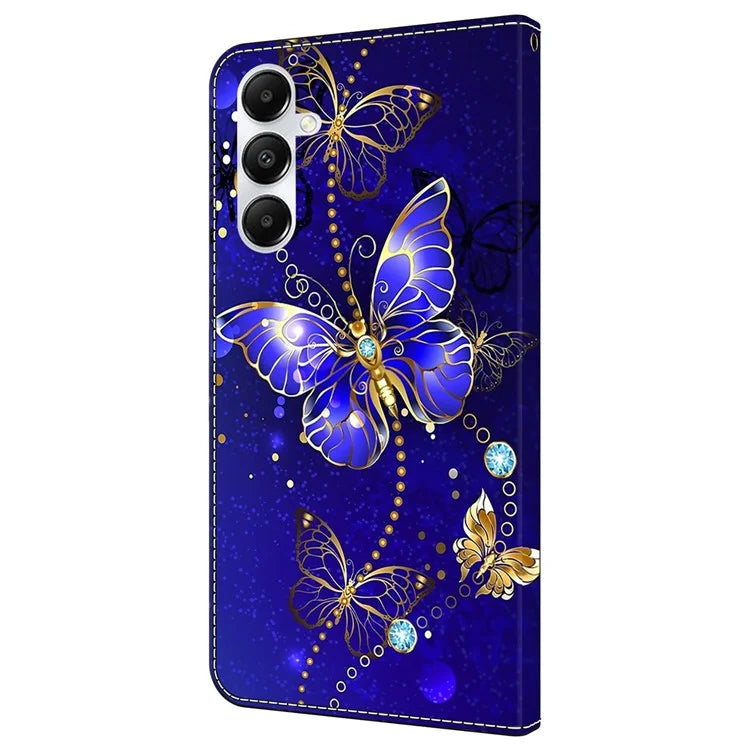 For Samsung Galaxy A35 5G Magnetic Case 3D Pattern Printing Leather Phone Protector