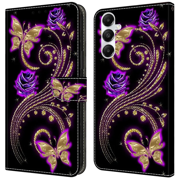 For Samsung Galaxy A35 5G Magnetic Case 3D Pattern Printing Leather Phone Protector