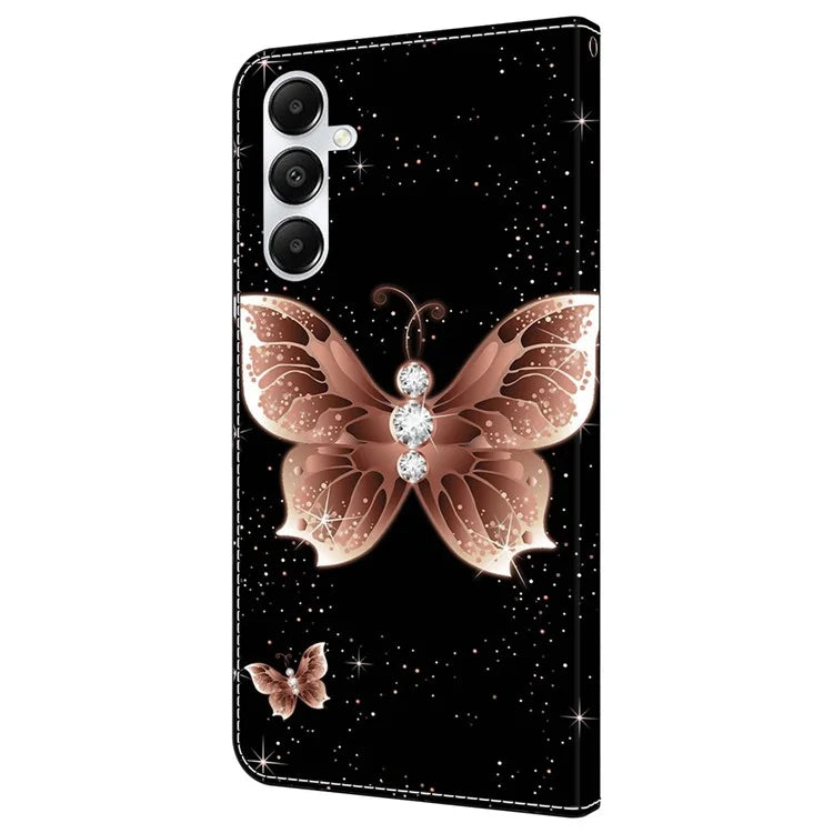 For Samsung Galaxy A35 5G Magnetic Case 3D Pattern Printing Leather Phone Protector